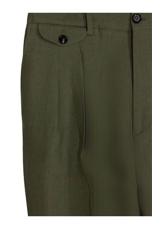 Pantalone in lino verde BE ABLE | SAMMYLM55VERDE